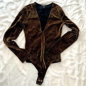 NWOT Metallic Bodysuit
